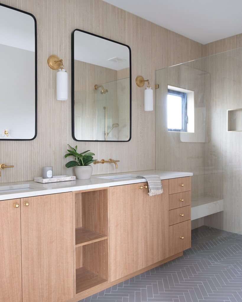 Whole Home Renovation and New bath construction for second story master bath design in St. Petersburg Florida.